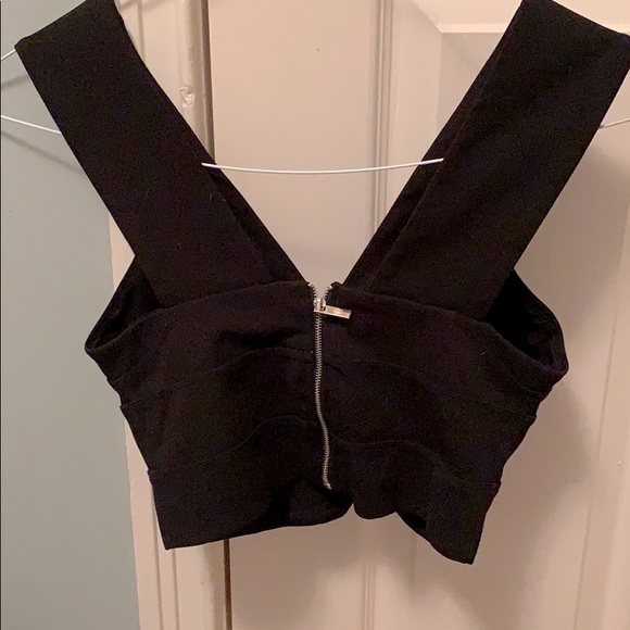 Dynamite black crop top - Picture 2 of 3